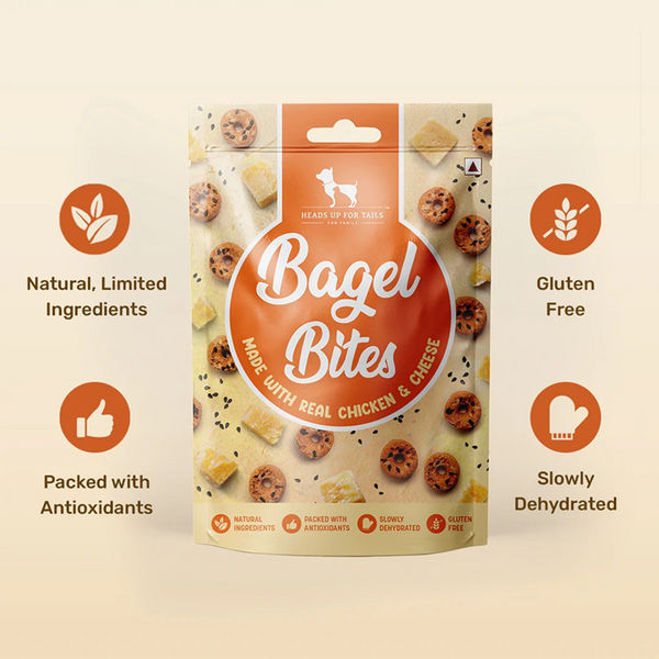 HUFT Bagel Bites Gluten Free Real Chicken & Cheese Dog Treats