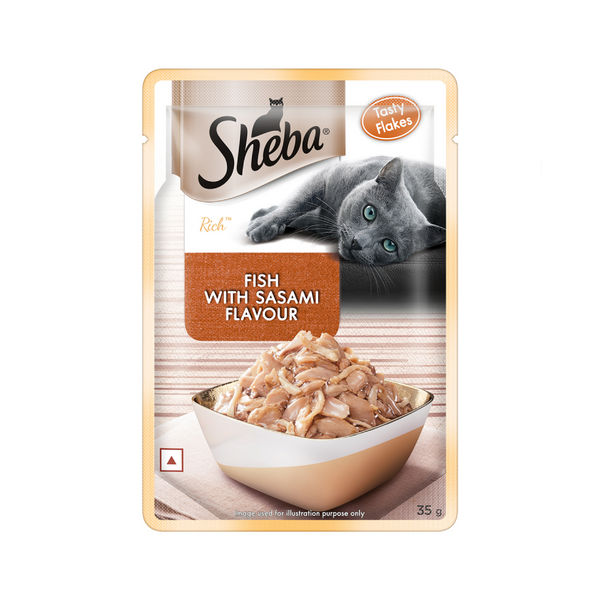 Sheba Maguro & Bream Fish, Skipjack & Salmon Fish and Fish with Sasami Mix Premium Cat Wet Food Combo