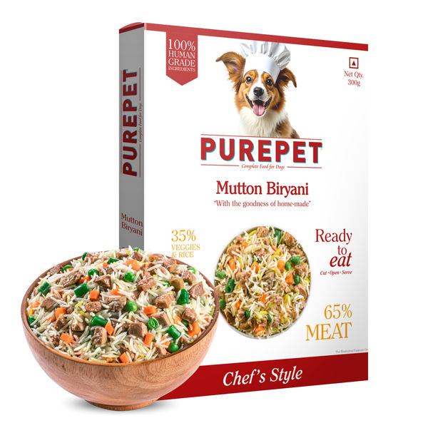 Purepet Mutton Biryani Fresh Food For Dogs