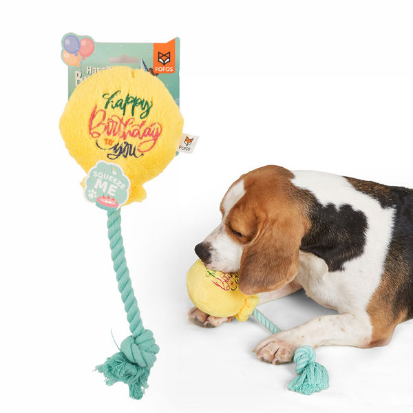 Barkbutler x Fofos Birthday Balloon Plush Toy for Dogs