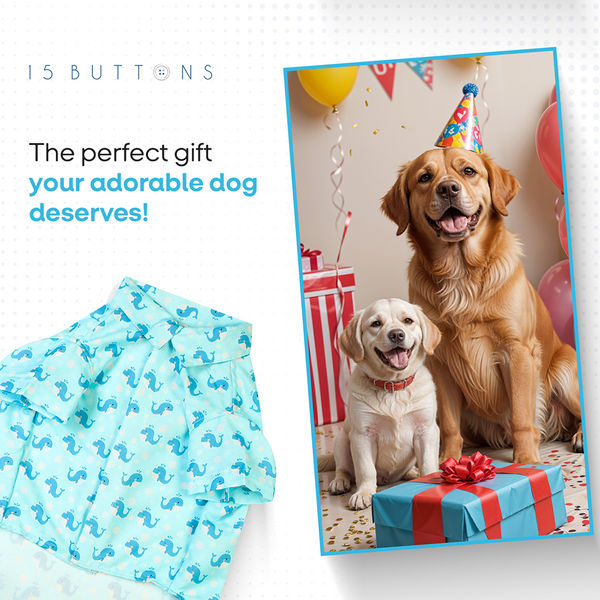 15buttons Baby Whale Shirt for Dogs