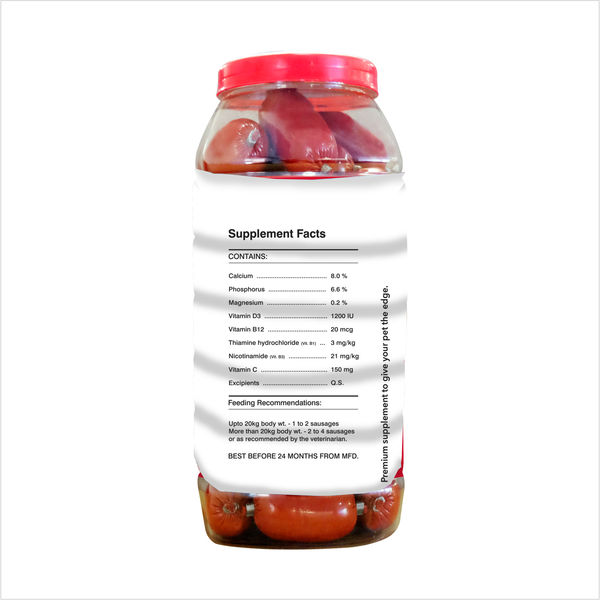 Drools Absolute Calcium Sausage Supplement for Dogs