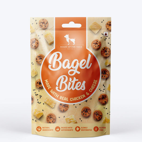HUFT Bagel Bites Gluten Free Real Chicken & Cheese Dog Treats