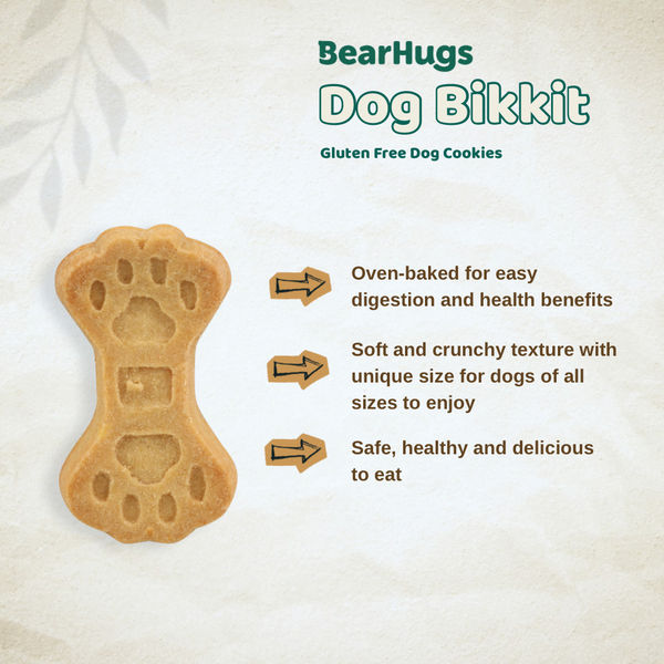 BearHugs Real Chicken & Carrot Bikkit Gluten Free Cookies Dog Treats