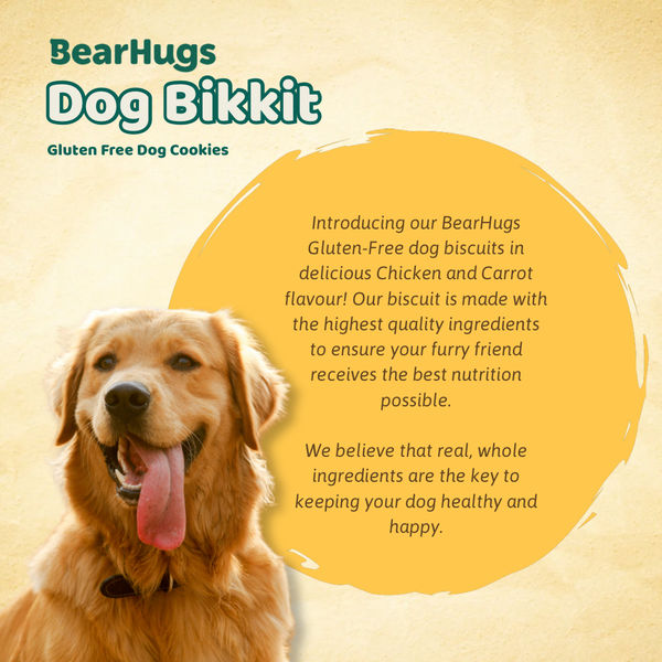 BearHugs Real Chicken Bikkit Gluten Free Cookies Dog Treats