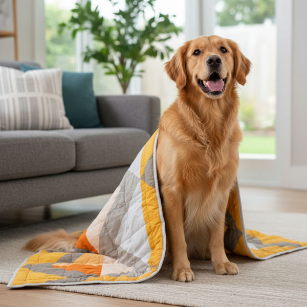 Skatrs Sunshine Snuggle Blanket for Dogs & Cats (Yellow)