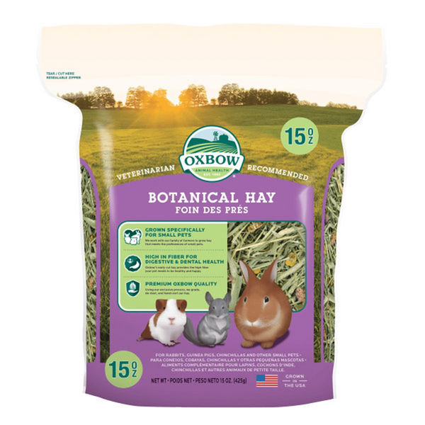 Oxbow Botanical Hay Dry Food for Rabbits and Guinea Pigs