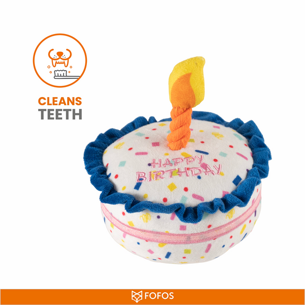 Barkbutler x Fofos Birthday Cake Plush Toy for Dogs