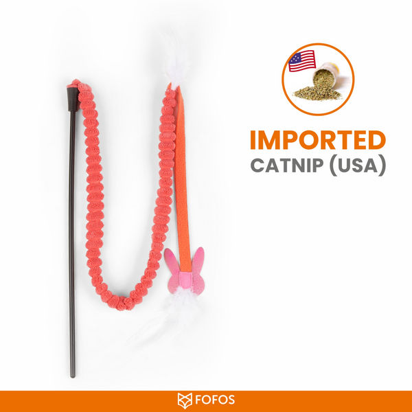 Barkbutler x Fofos Interactive Wand Teaser Toy for Cats