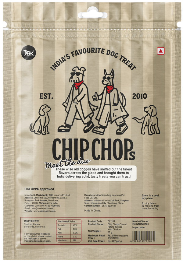 Chip Chops Sweet Potato Chicken Dog Treats