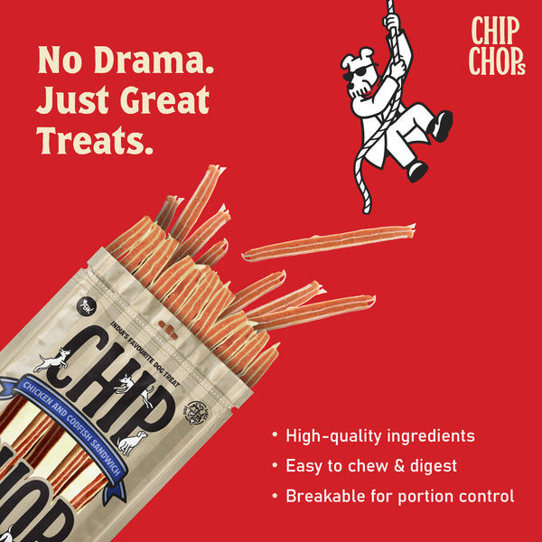 Chip Chops Chicken and Codfish Sandwich Dog Treats