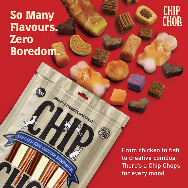 Chip Chops Chicken and Codfish Sandwich Dog Treats
