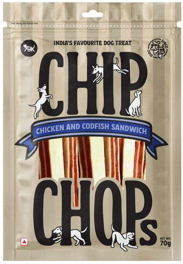 Chip Chops Chicken and Codfish Sandwich Dog Treats