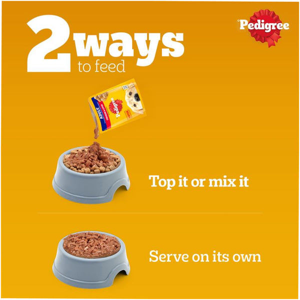 Pedigree Chicken and Liver Chunks in Gravy Adult Dog Wet Food (70g)
