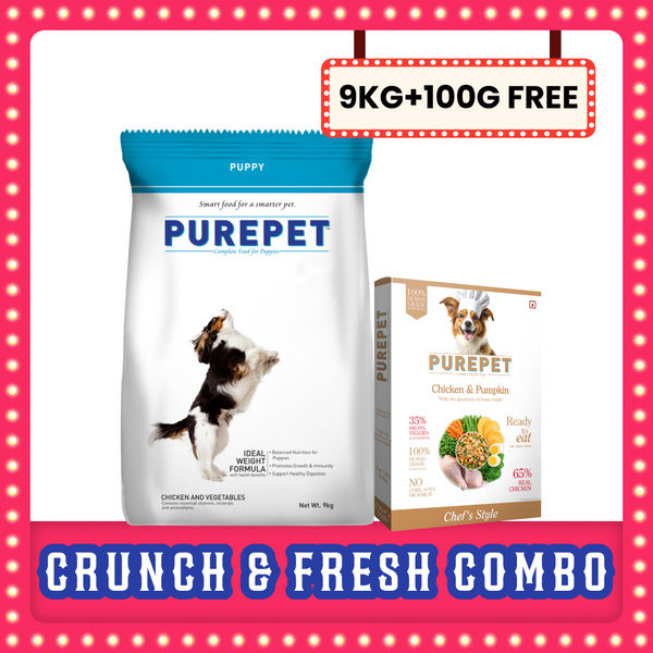 Purepet Chicken & Vegetable Puppy Dog Dry Food