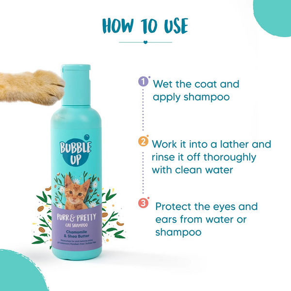 Bubble Up Chamomile and Shea Butter Shampoo for Cats