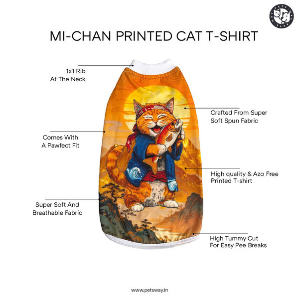 Pets Way Fisher Tshirt for Cats