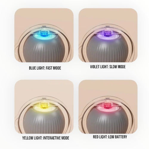 Talking Dog Club Automatic Rotating Interactive LED Ball for Cats, Kittens and Puppies (Red)