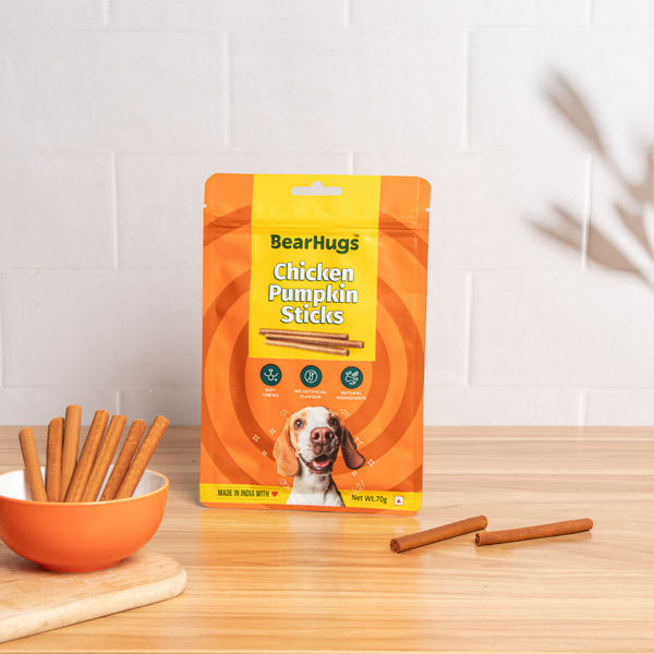 BearHugs Chicken & Pumpkin Soft & Chewy Sticks Dog Treats