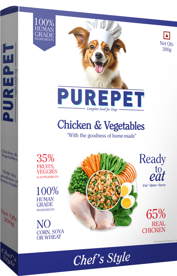 Purepet Chicken and Vegetable Biryani Fresh Food For Dogs
