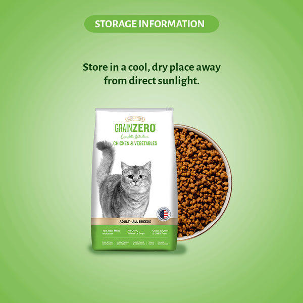 Signature Grain Zero Chicken & Vegetable Adult All Breed Adult Cat Dry Food