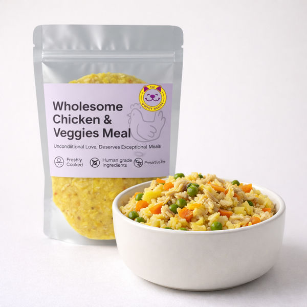 The Doggy Bakery Chicken, Mutton, Fish, Paneer and Veggies Home Meal Combo for Dogs