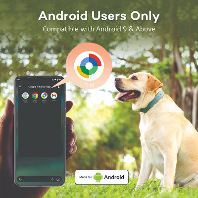 Mitag Go Anti Loss Device with Collar for Small Dogs (Blue) | Android