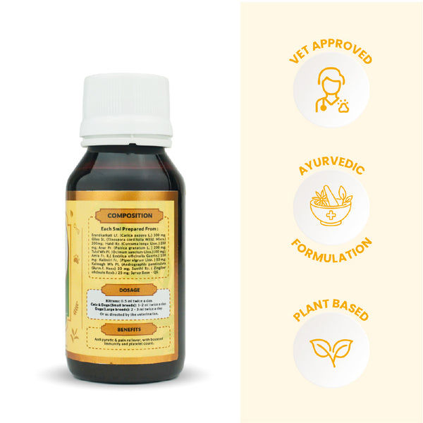 FurBall Story Fever, Cough & Cold Relief Syrup for Dogs and Cats