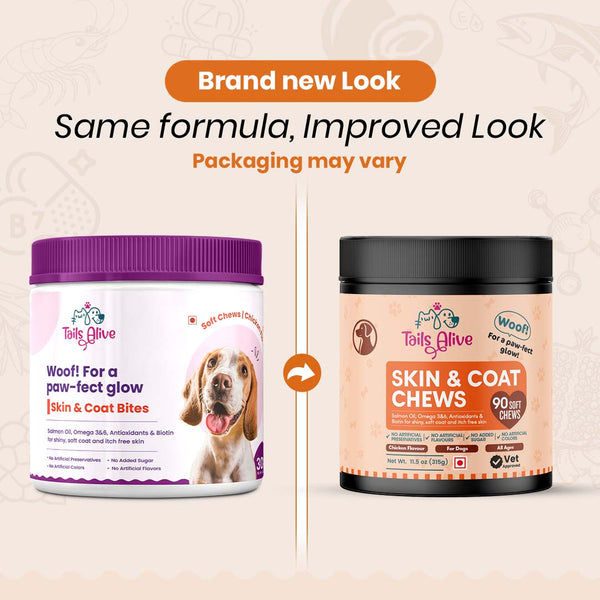 TailsAlive Skin & Coat Soft Chews Supplement for Dogs