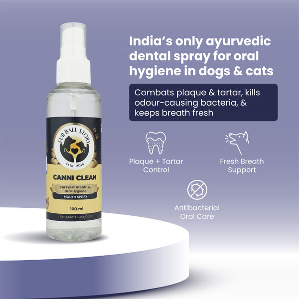 FurBall Story Canni Clean Oral Hygiene Mouth Spray for Dogs and Cats