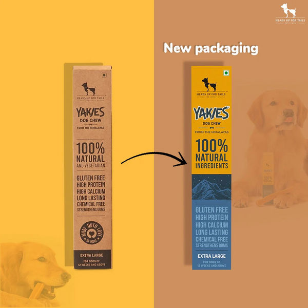 HUFT Yakies 100% Natural and Vegetarian Gluten Free Chew Bone for Dogs