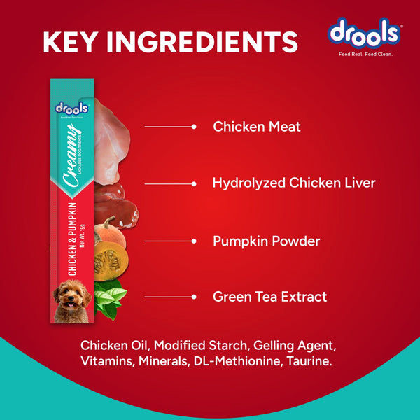Drools Chicken & Pumpkin Creamy Dog Treats