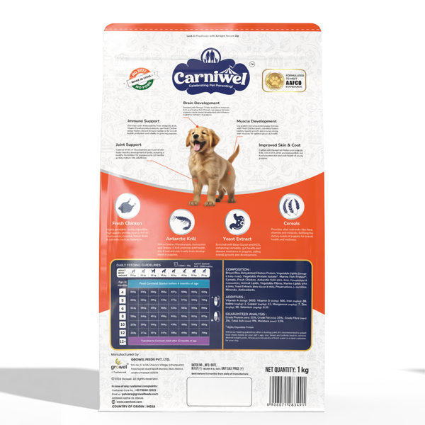 Carniwel Fresh Chicken Kibble Large Breed Puppy Dog Dry Food