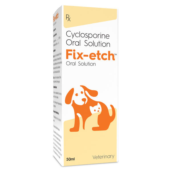 Vvaan Fix Etch Cyclosporine Oral Solution 20ml for Dogs and Cats