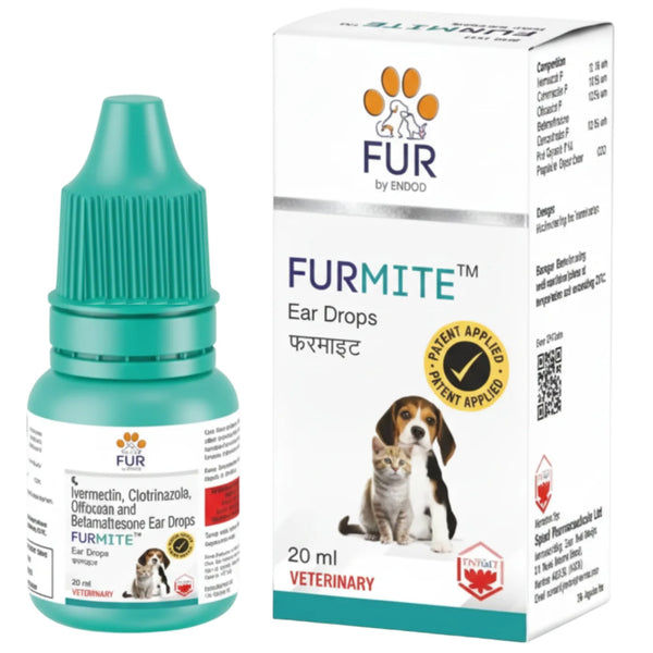 Entod Furmite Ear Drops for Dogs and Cats