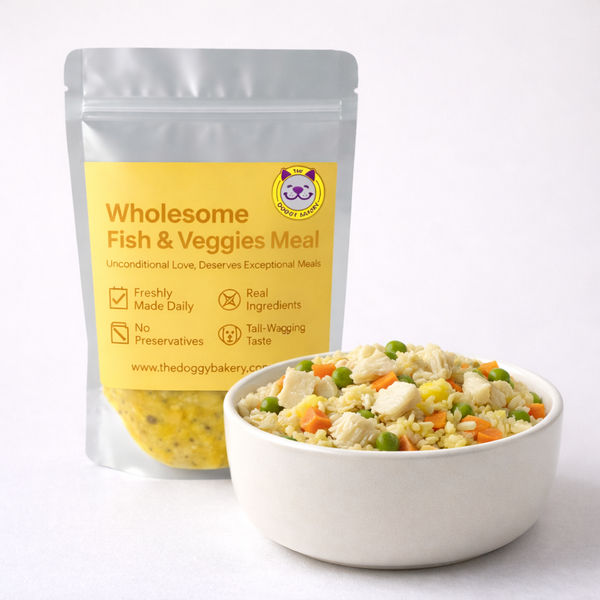 The Doggy Bakery Chicken, Mutton, Fish, Paneer and Veggies Home Meal Combo for Dogs