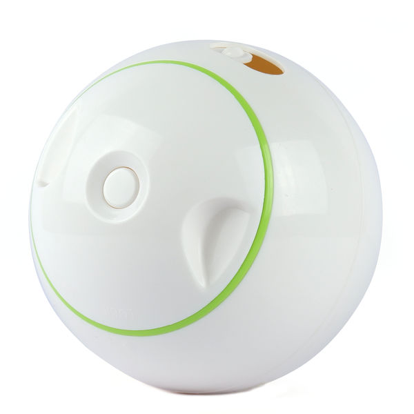 Pet Geek Foodie Orb Rolling Ball Treat Toy for Dogs | For Medium Chewers (White)