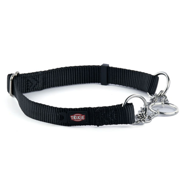 Trixie Premium Choke Collar for Dogs (Jet Black)