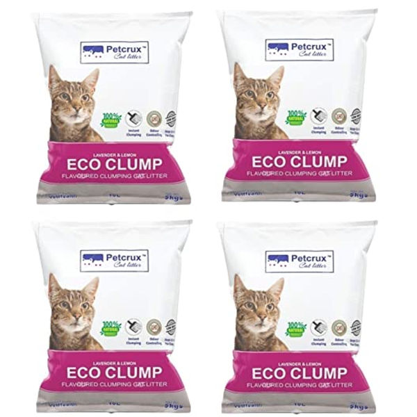 Petcrux Lavender & Lemon Scented Eco Clumping Cat Litter