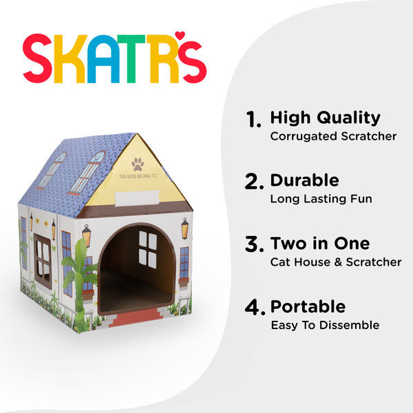 Skatrs Purrfect Home Cat with 2g Premium Catnip Free