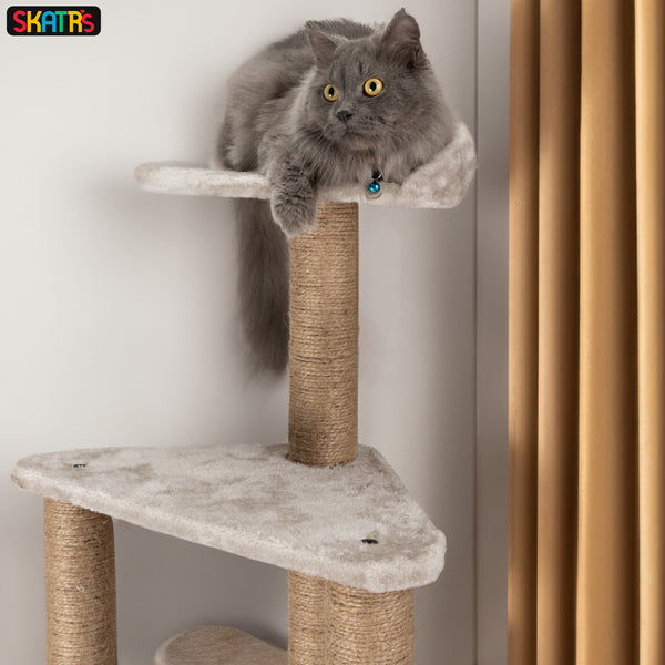 Skatrs Scratchy Wonderland Jumbo Multi Level Cat Tree with Sisal Posts Toy