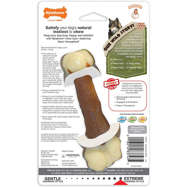 Nylabone Beef Flavor Power Chew Femur Dog Bone for Dogs