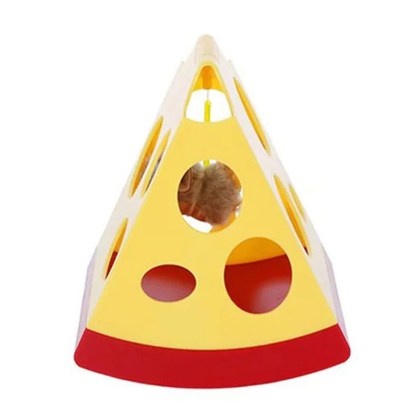 Barkbutler x Fofos Mouse In Cheese Interactive Toy for Cats (Yellow/Red)