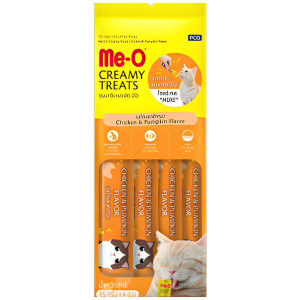 Me O Bonito Creamy, Chicken and Pumpkin and Tuna and Tomato Creamy Combo Cat