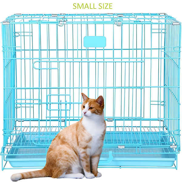 Chullbull Single Door Iron Powder Coated with Removable Tray Carrier for Dogs and Cats