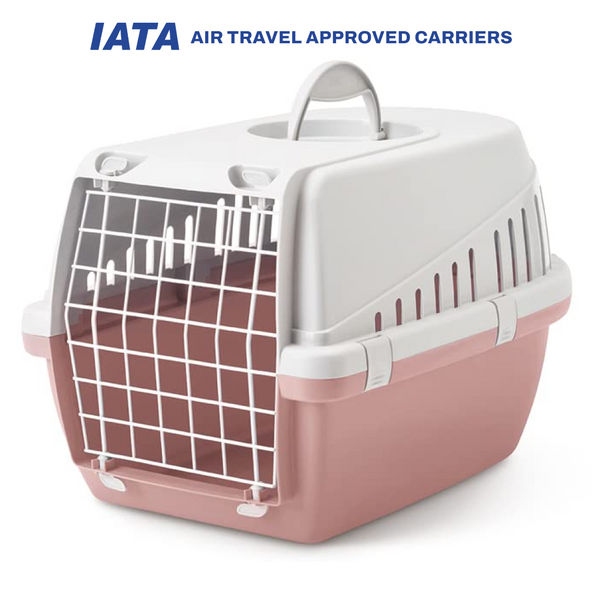 Savic Trotter 1 IATA Approved Travel Carrier for Dogs and Cats (Grey/Ash Rose)