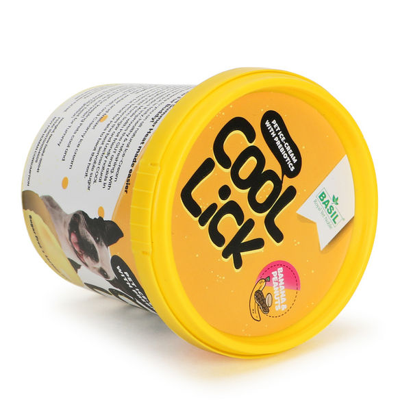 Basil Cool Lick Banana & Peanuts with Added Prebiotics Ice Cream for Dogs