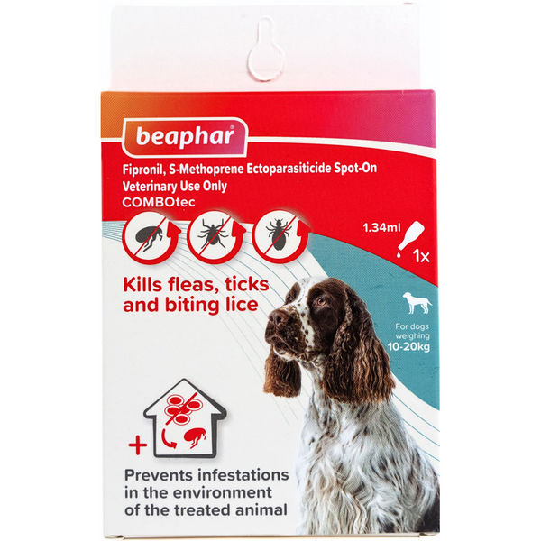 Beaphar Fipronil/s Methoprene Tick & Flea Spot On for Dogs