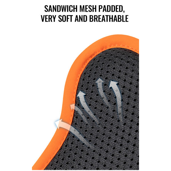 Truelove No Pull Cordura with 3M Reflective Material Harness for Dogs (Orange)