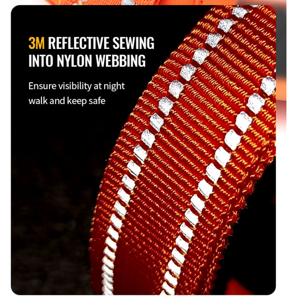 Truelove No Pull Cordura with 3M Reflective Material Harness for Dogs (Orange)